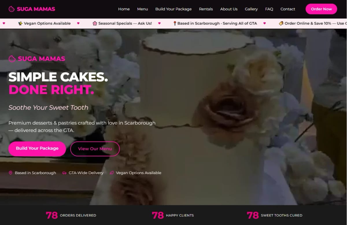 Suga Mamas website