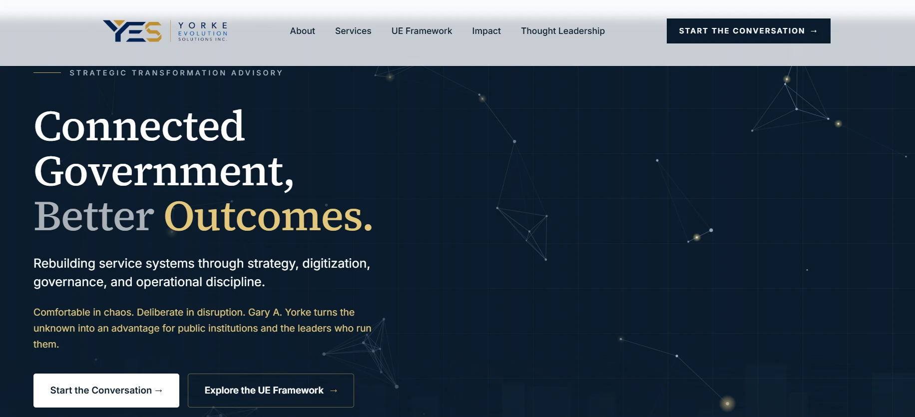 The Yorke Evolution Solutions homepage: Connected Government, Better Outcomes.